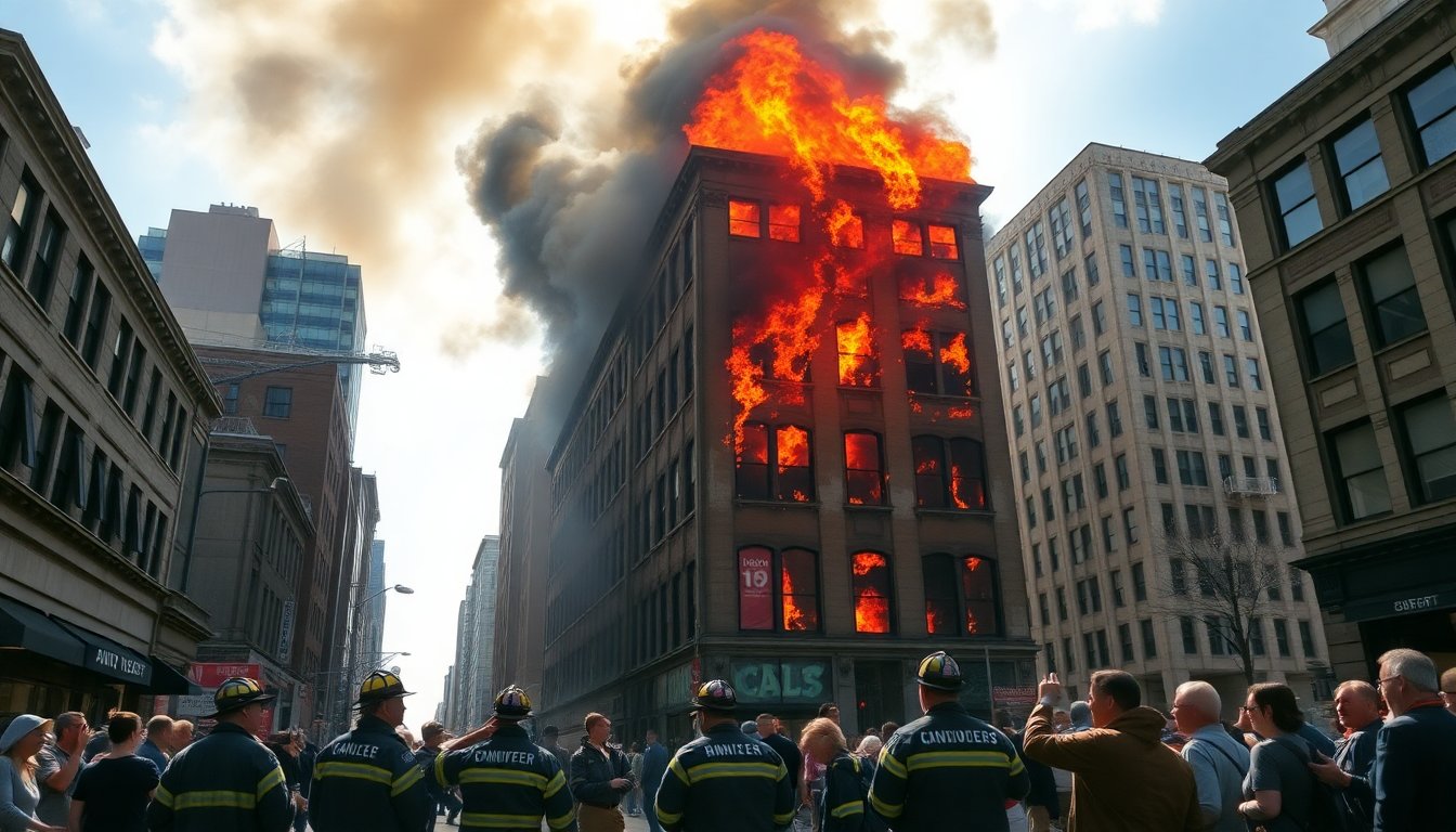 major fire in downtown building causes chaos and evacuations 1762355420