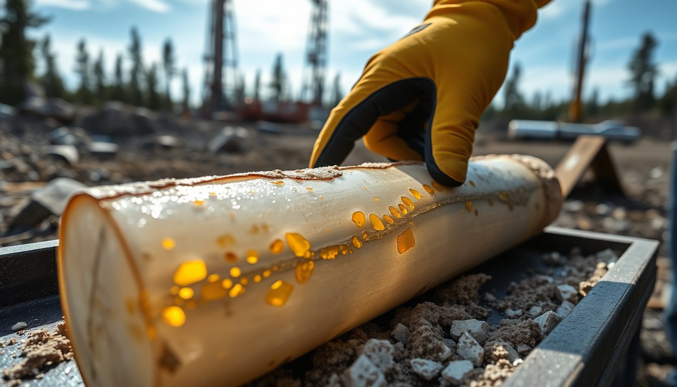 visible gold confirmed at roy on sunbeam property as drilling traces mineralised package 1773339262